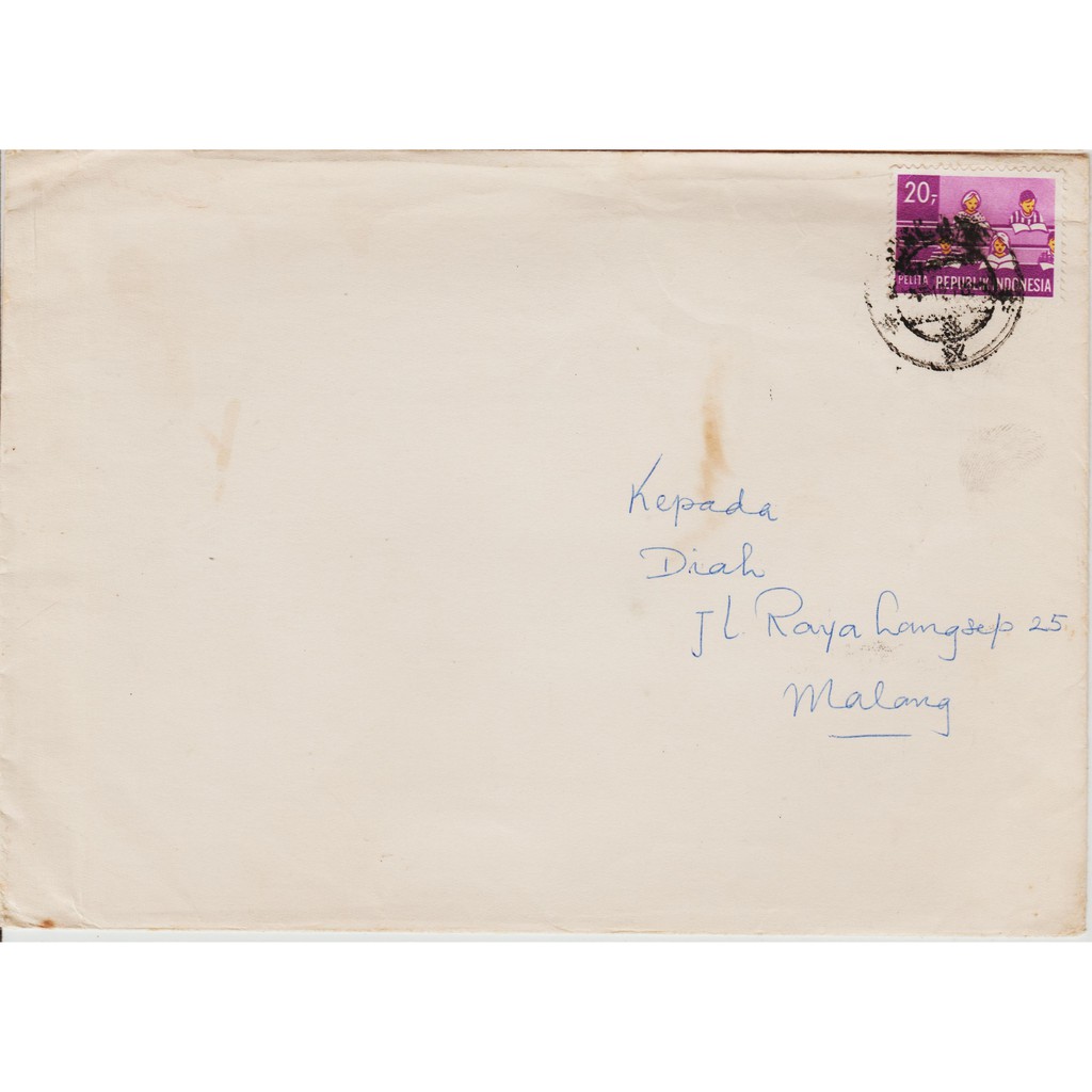 

Perangko Filateli A3-22 Indonesia Cover To Malang