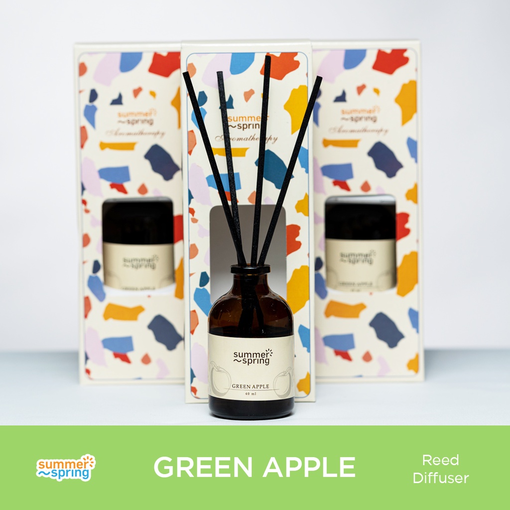REED DIFFUSER SUMMERSPRING 40 ML-GREEN APPLE