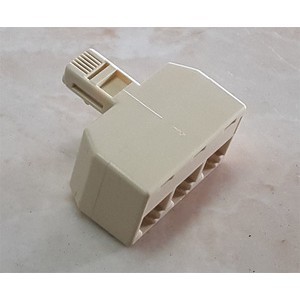 RJ11 Male to 3 RJ11 Female Socket Adapter Converter