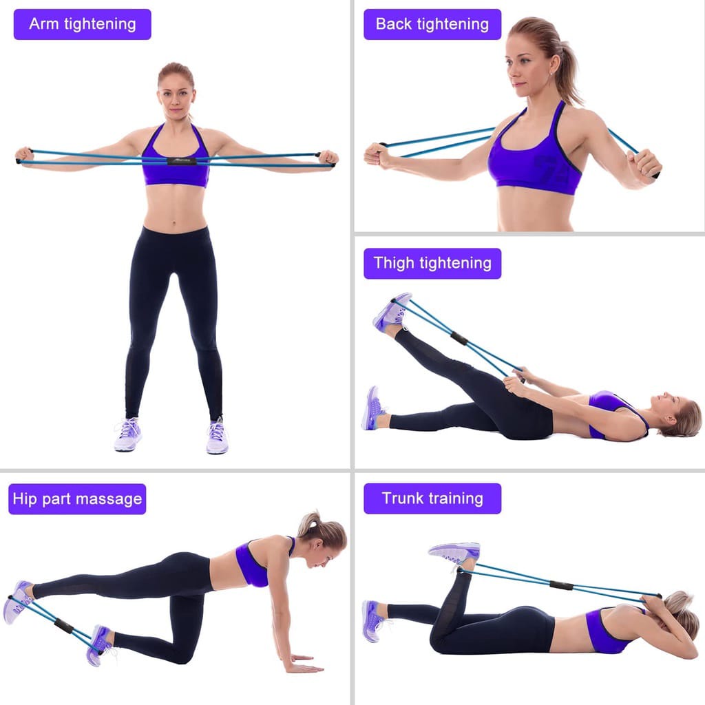 PRODUK BARU JS-8 Alat olahraga Tali Elastis Yoga Alat Olah Raga Elastic Band Fitness Gym Tali Karet Pilates Stretch Rope Tali Olahraga murah home colection