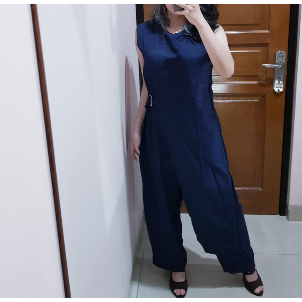 436 premium plaid jumpsuit