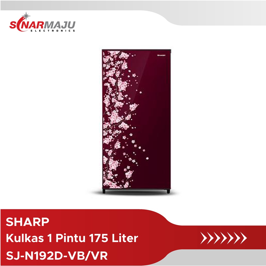 Kulkas 1 Pintu Sharp 175 Liter SJ-N192D-VB/VR SJ-N192D