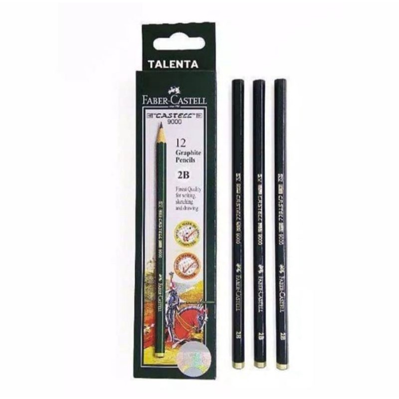 

PENSIL 2B FABER CASTELL PENSIL UJIAN SEKOLAH PENSIL 2B MURAH PENSIL FABER CASTELL CODE 9000 (1PCS)