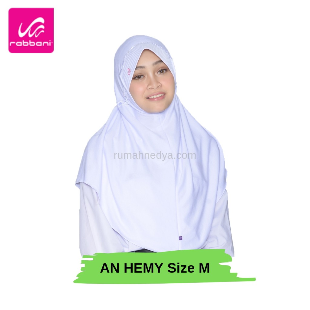 Kerudung Sekolah Rabbani Hemy Size M Jilbab Instan Shopee