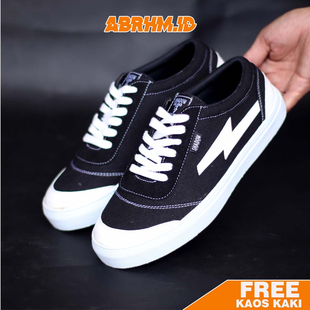 ABRHM X ORIGIN Sepatu Sneaker Pria Casual Sepatu Sneakers Cowok/Cowo Sepatu Skate Ori Sepatu Kasual Kets Kuliah Gaya Santai Keren Kekinian Original