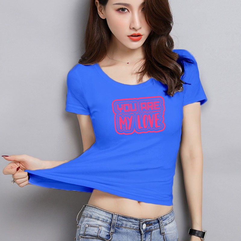 YOURSTYLE1119 - KAOS WANITA ONECK YOU ARE MY LOVE/ KAOS TERLARIS / KAOS ONECK/ VALENTINE