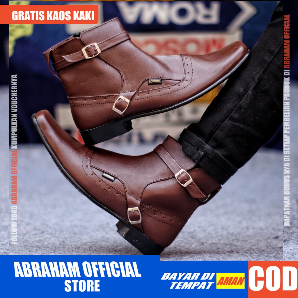 Sepatu Formal Pria Sepatu Casual Pria Kerja Kulit Asli Sepatu Pria Casual Pantofel Cowok / Cowo Ori