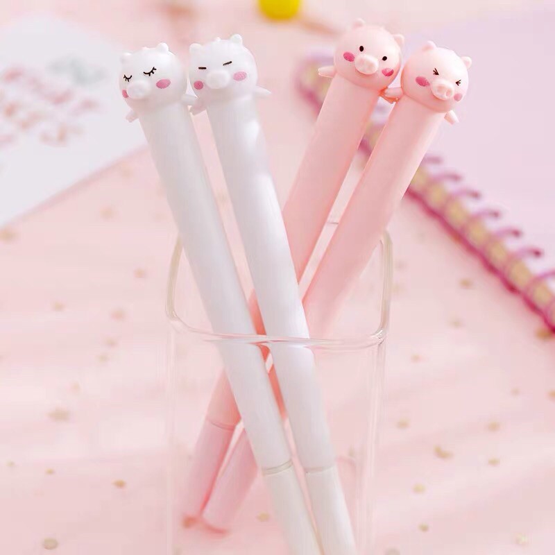 SATUAN Pulpen babi / ecer pinky piggy pig gel pen / bolpen lucu unik murah souvenir