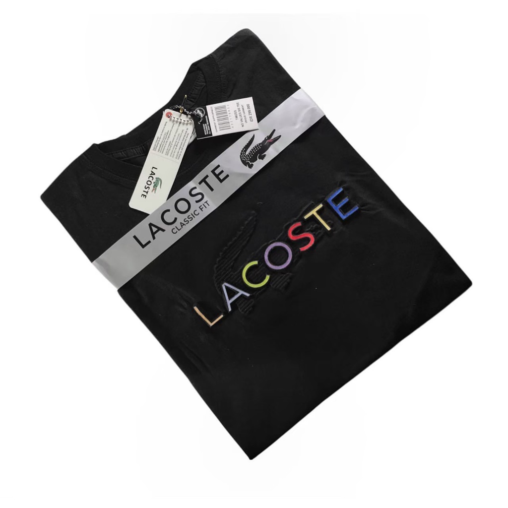 LACOSTE EMBOS WARNA / T-Shirt Pria Distro Original / Baju Kaos Pendek Pria Terbaru / Kaos Pendek Bah