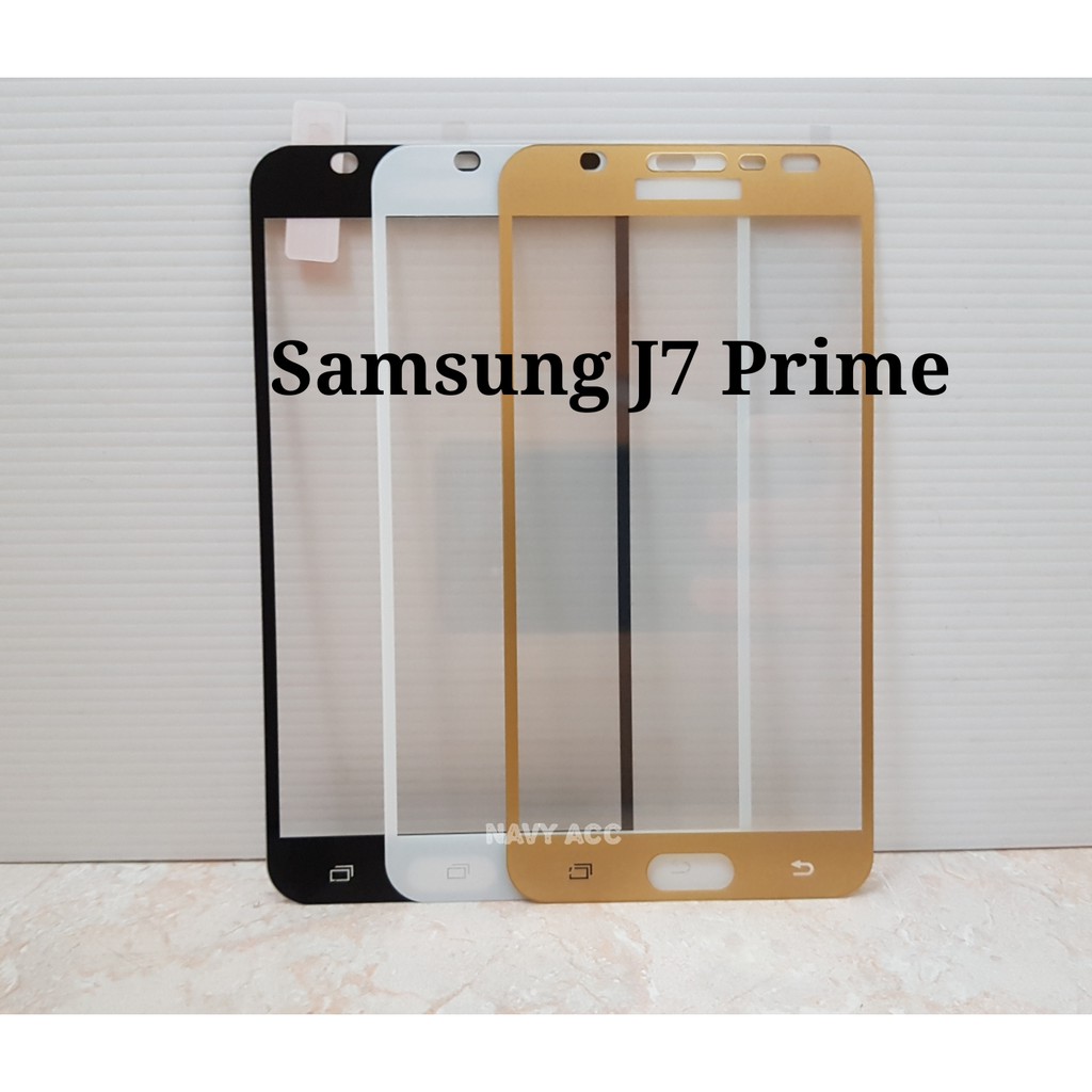 Tempered Glass Warna Samsung J7 Prime - Tempered Color Full Cover J7 Prime