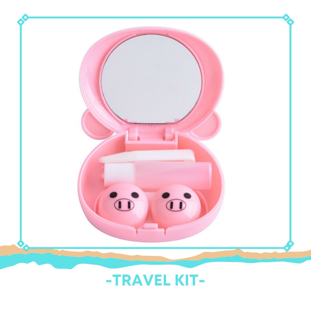 (BISA COD) TEMPAT SOFTLENS BESAR | KOTAK SOFTLENS | TRAVEL KIT MODEL ANIMAL LUCU