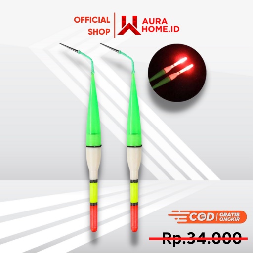 Pelampung Umpan Pancing LED Fishing Floats Bait 2 PCS / Kumbul Pelampung Pancing Pancingan Anti Bada