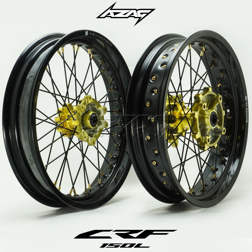 Velg Set Supermoto CRF150L TK Racing Gold