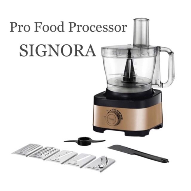 Signora Food Processor Pro dengan Cubic Cutter - Pengolah Makanan Multi Fungsi