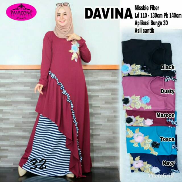 Dress gamis Davina by Amazone