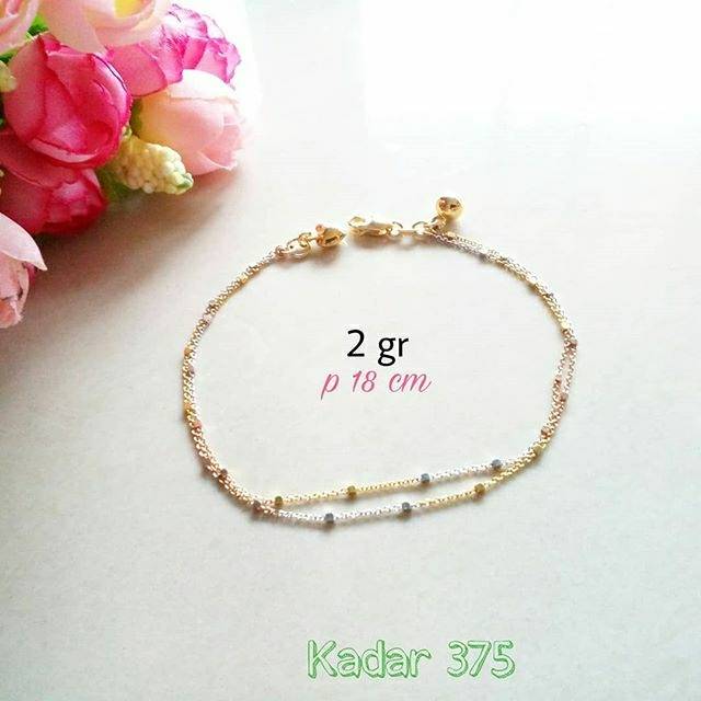 Gelang Jedar 2 Layer 3 Warna