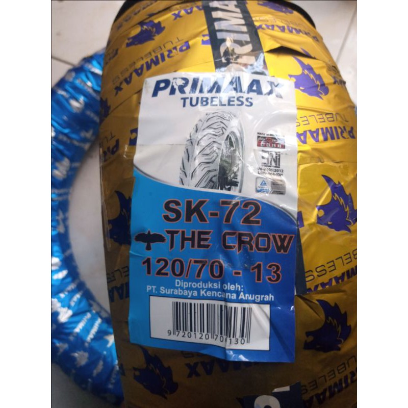 Ban tubeless NMAX Primaax 120/70-13 SK-72 primax tubles SK 72