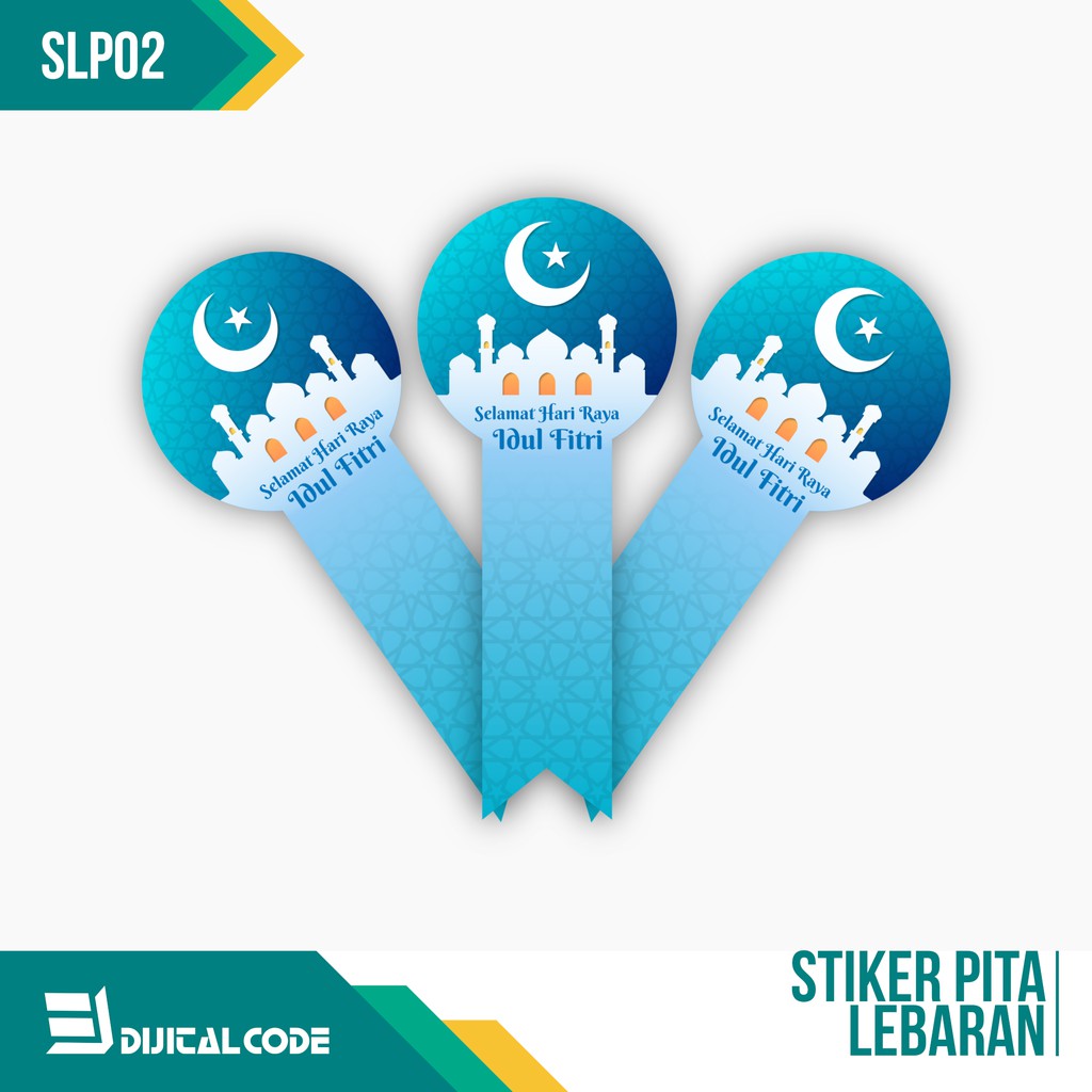 

SLP02 Stiker Label Parcel Toples Kue Lebaran Idul Fitri Bentuk Pita