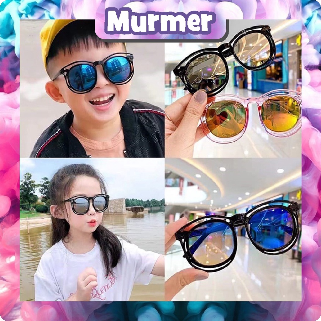 MurmerOfficial Kacamata Anak New Trend KM199 Fashion Anak Terbaru Bulat New kacamata hitam High Quality Import Kacamata Fashion G012