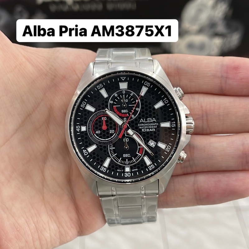 Jam Tangan Alba Pria AM3875 AM3875X1 Original
