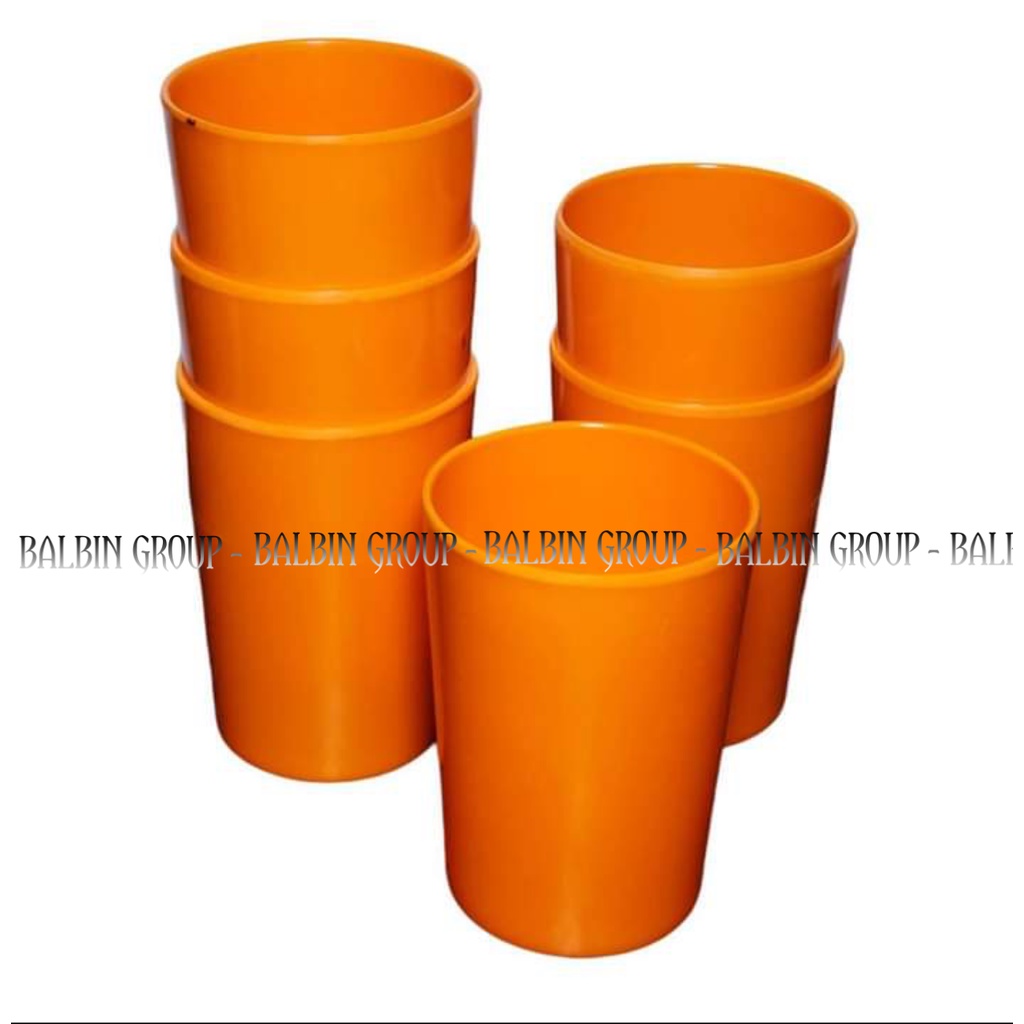 GELAS MINUM MELAMINE 250ml isi 6 PCS - FOOD GRADE