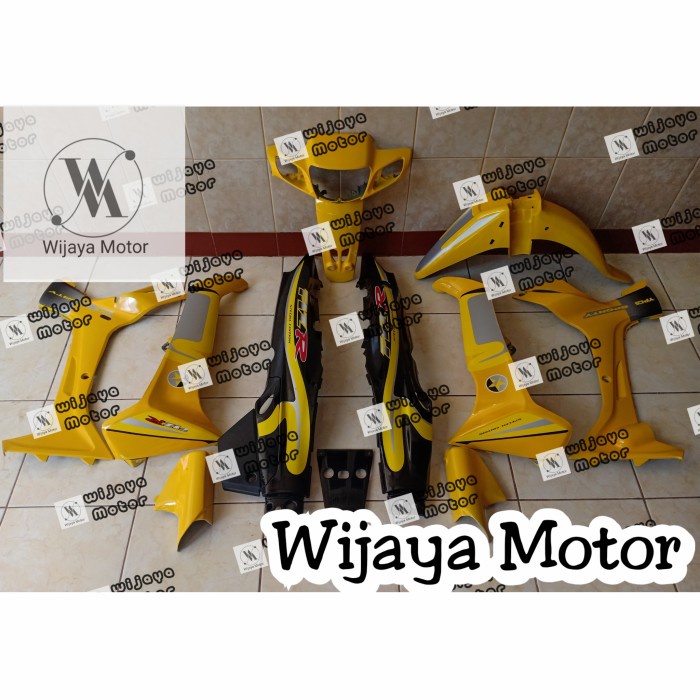 cover bodi cover full set full bodi body halus f1zr caltex kuning hitam
