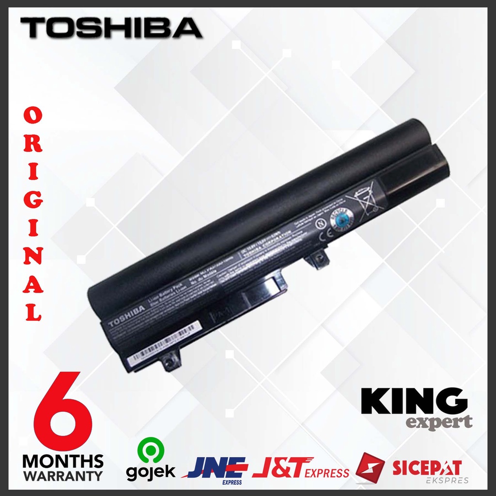 Original Baterai TOSHIBA Netbook NB200 NB205 NB250 NB255 PA3732U Battery Notebook Laptop Toshiba