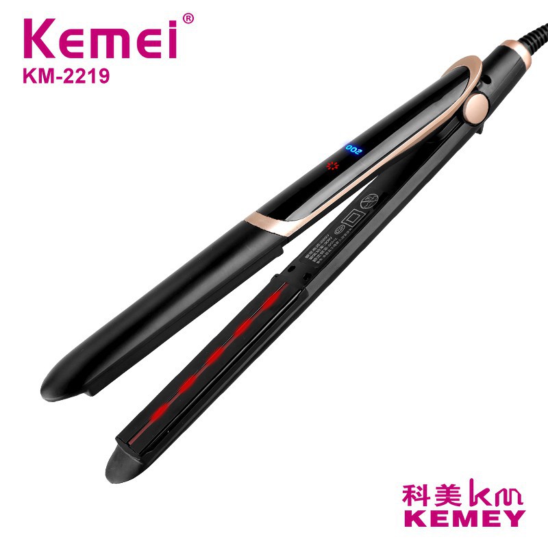 Kemei KM-2219 Alat Catok Catokan Rambut Infrared Ceramic