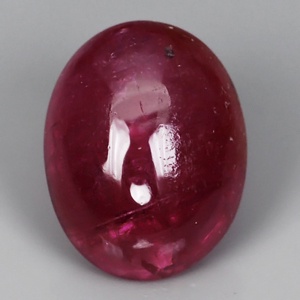 RB098 Oval Cabochon 6.4x5.1mm 1.02ct Heated Only Natural Rose Bud Cherry Red RUBY, Winza