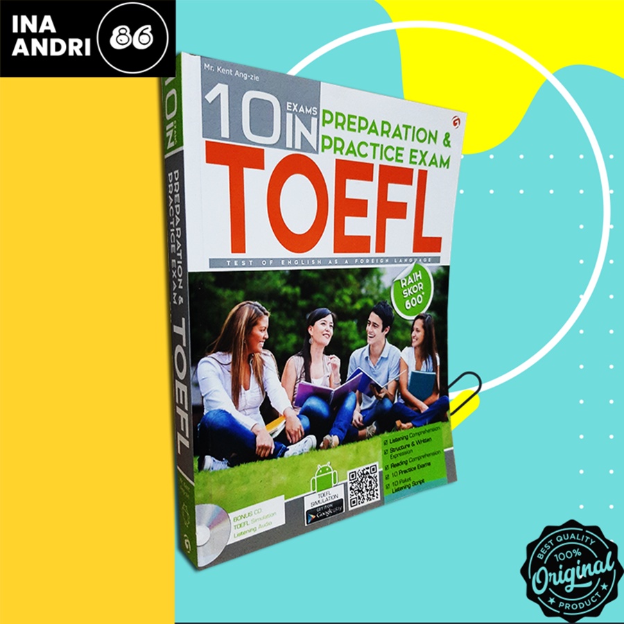 

BUKU TES TOEFL TOEIC 10 EXAMS IN PREPARATION PRACTICE EXAM TOEFL