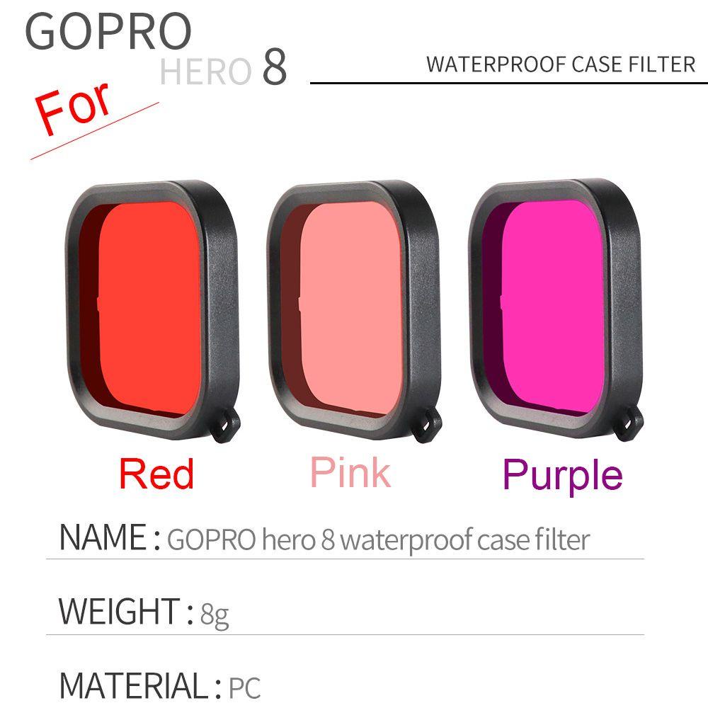 POPULAR Populer Filter Warna Set Filter Pelindung Casing Housing Polarizer Fotografi Untuk GoPro Hero8