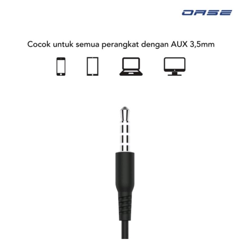 OASE ORIGINAL HEADSET OASE E-G2 ORIGINAL - Hitam