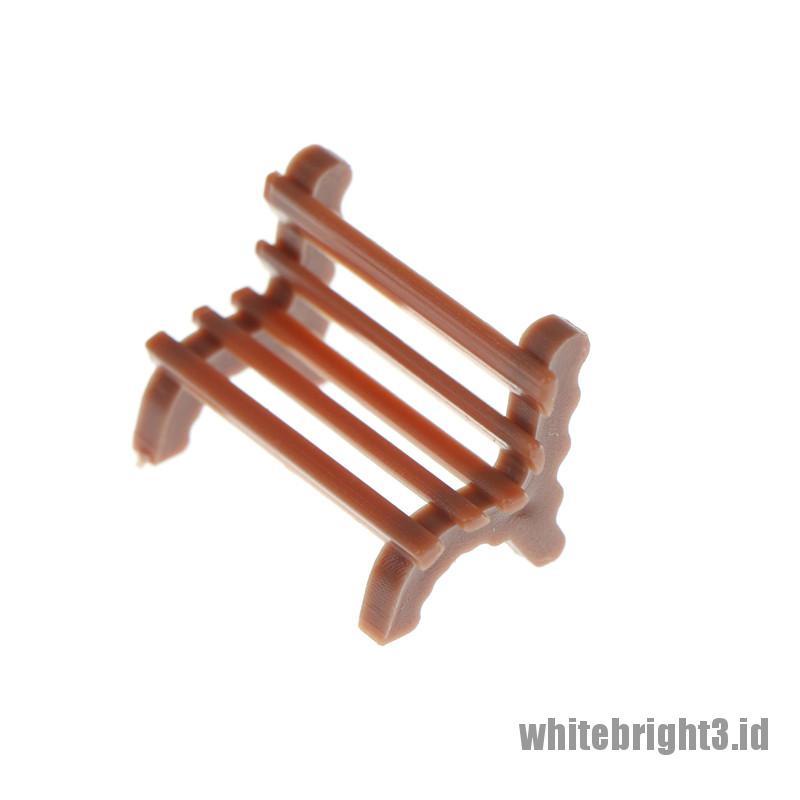 (white3) Miniatur Bangku Putih Untuk Dekorasi Rumah / Hadiah Pernikahan