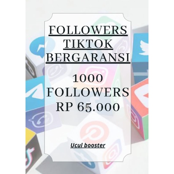 1000 FOLLOWERS TIKTOK BERGARANSI SEUMUR HIDUP