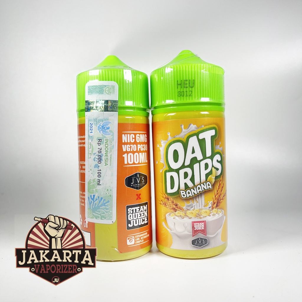 Jual Oat Drips V Banana Ml Mg Mg Mg By Jvs Steamqueen Premium E Liquid Shopee Indonesia