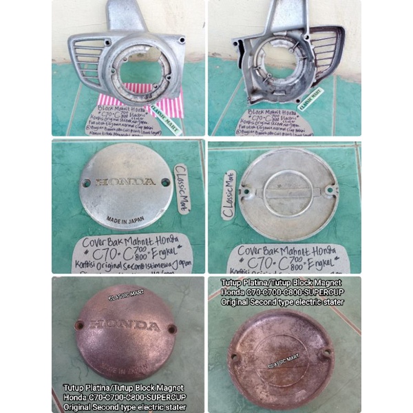 COVER TUTUP BLOK BAK MAGNET KALTER KIRI HONDA C50 C70 C700 C800 SUPERCUP