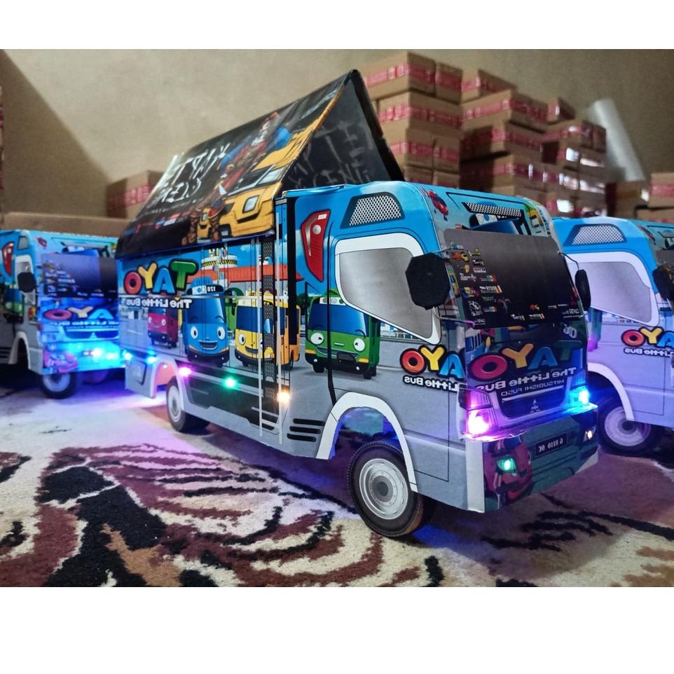 (HARGA SPESIAL) TRUK OLENG JUMBO MAINAN ANAK ANAK PANJANG 45 FULL VARIASI LAMPU SAMA TERPAL