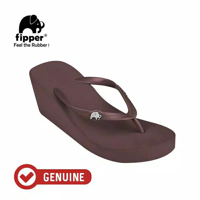 FIPPER WEDGES BROWN HAVANA (7CM)
