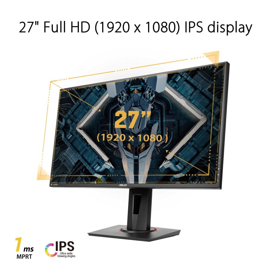 Monitor LED ASUS TUF VG279QR IPS 27inch 165hz 1ms GSYNC FHD 1080p 27&quot;