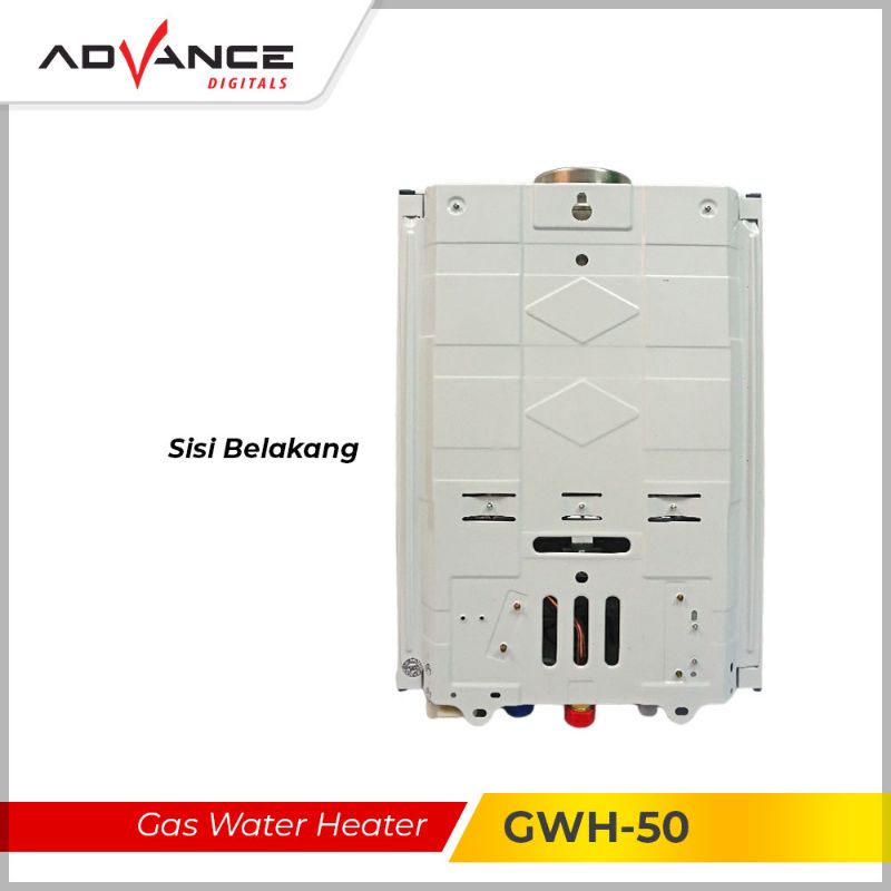 Advance Water Heater Gas 6 Liter GWH-50 (Tanpa LED Display)