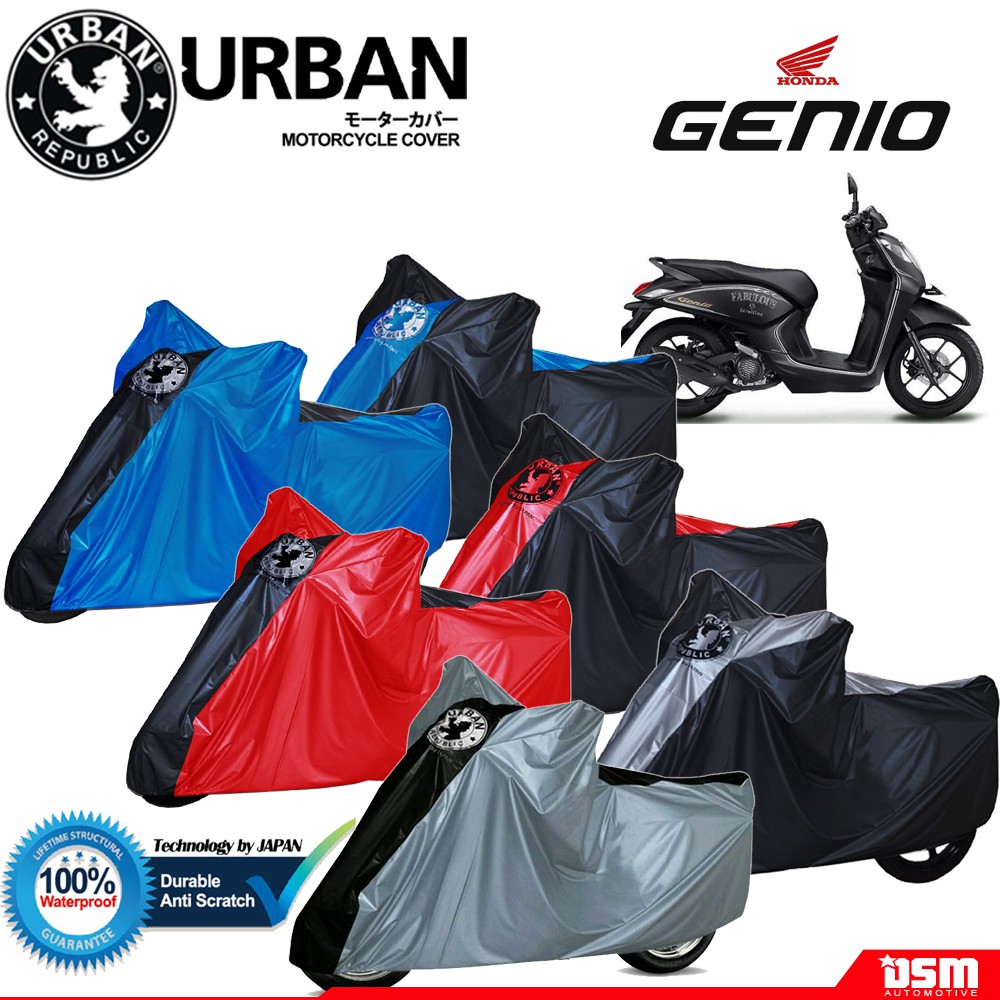 Urban / Cover Motor Honda Genio 100% Waterproof / Aksesoris Motor Genio / Cover Motor Premium  / DSM