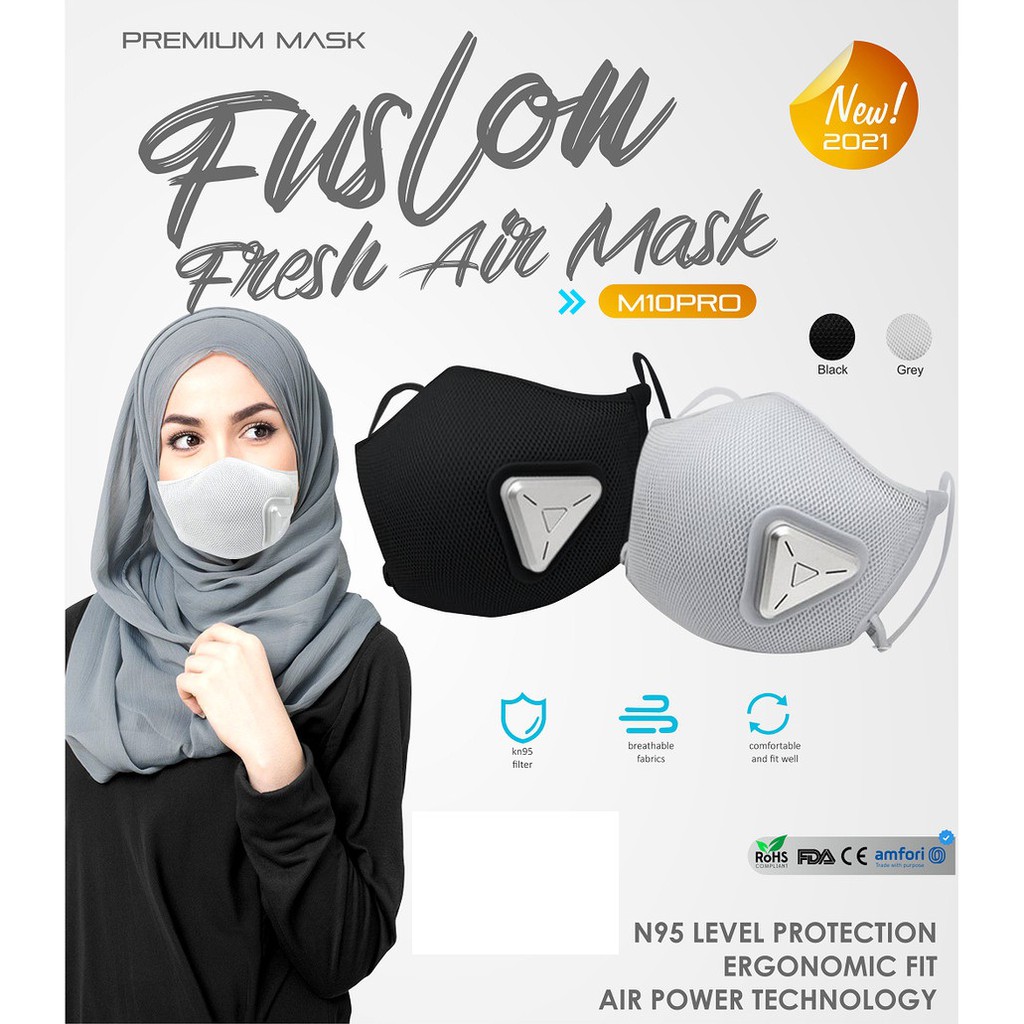 Masker Electric Premium Air Mask Pro Filter Masker KN95 Mirip Masker Philips Blaise