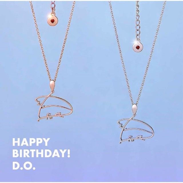 SM Artist Birthday Necklace 2020 -- EXO DO