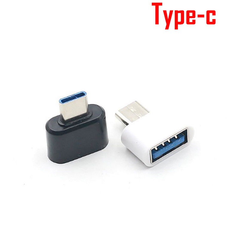 2pcs Adapter Micro USB &amp; Type-C Male to USB 2.0 Female OTG Converter Untuk Android