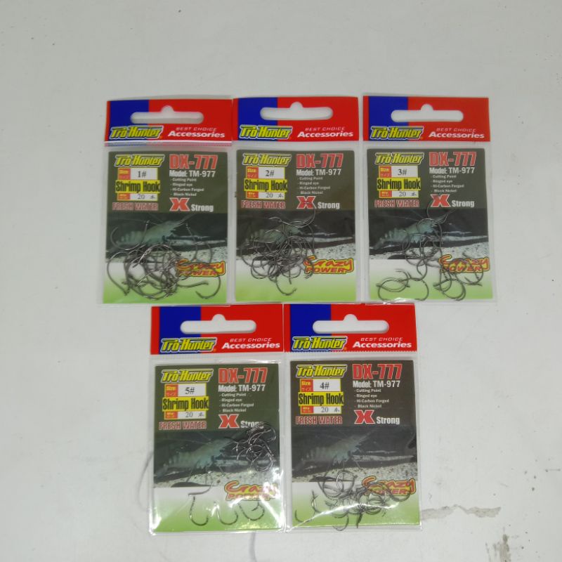 Shrimp Hook Pro Hunter Kail Pancing udang