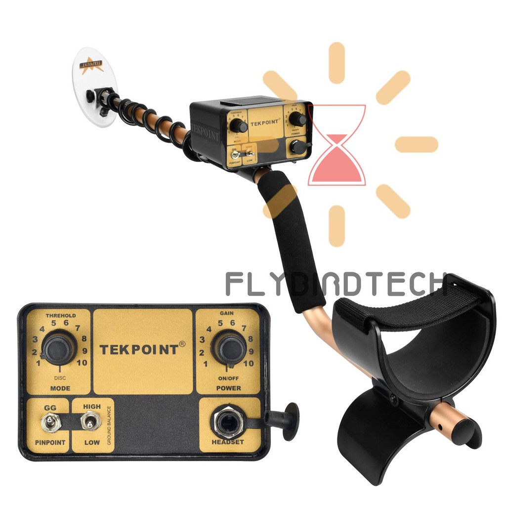 Fly Tekpoint 2 Portable Easy Installation Underground Metal Detector High Sensitivity Jewelry Treasure Gold Metal Detecting Tool Metal Finder With 6 5 Inch Elliptical Search Coil Shopee Indonesia