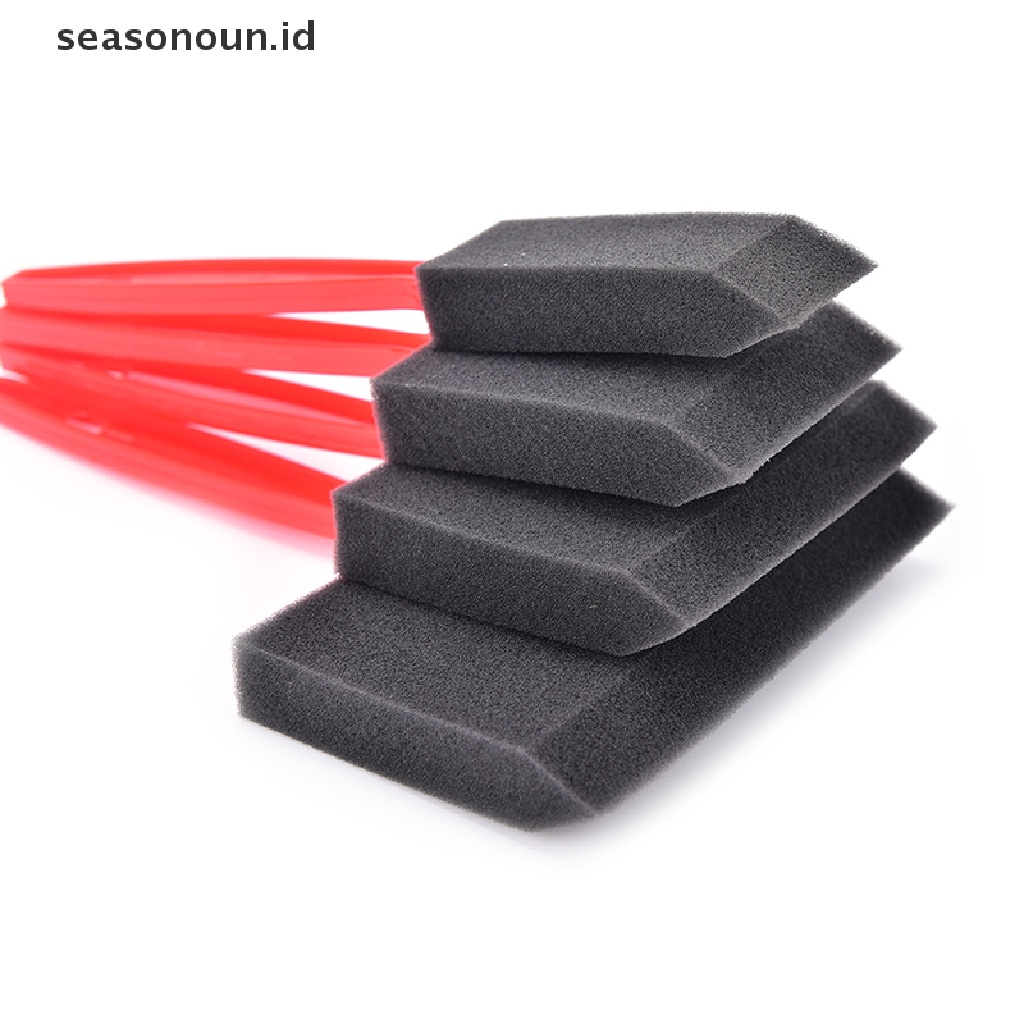 【seasonoun】 Foam Paint Brush Sponge Oil Stain Polyurethane Craft Art Craft Paint Brush Set .