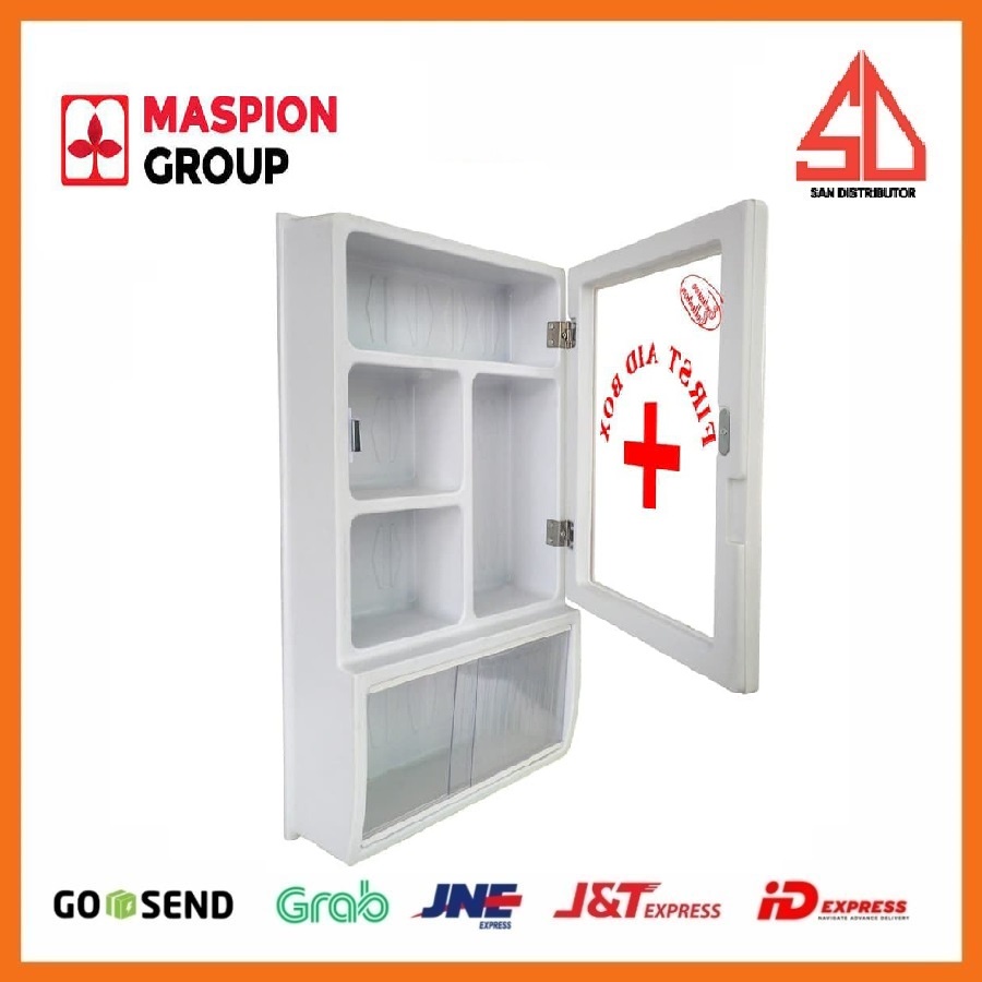 kotak obat Maspion wall cabinet mc-15 | tempat obat obatan mc15 p3k tempat obat obatan apotik . first aid box