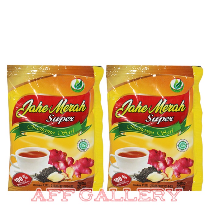 

Jahe Merah Super Kencono Sari Jahe Merah Super 20 gr