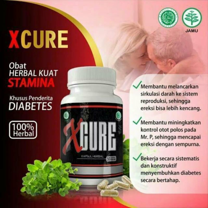 Xcure Obat Stamina Pria Herbal Original